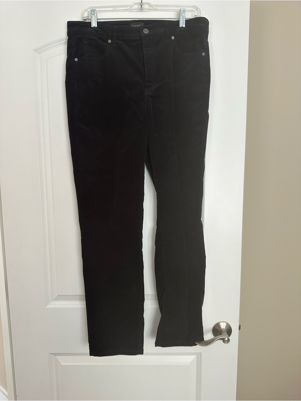 Talbots Indigo Blue Straight-Leg Women's stretch corduroy pants